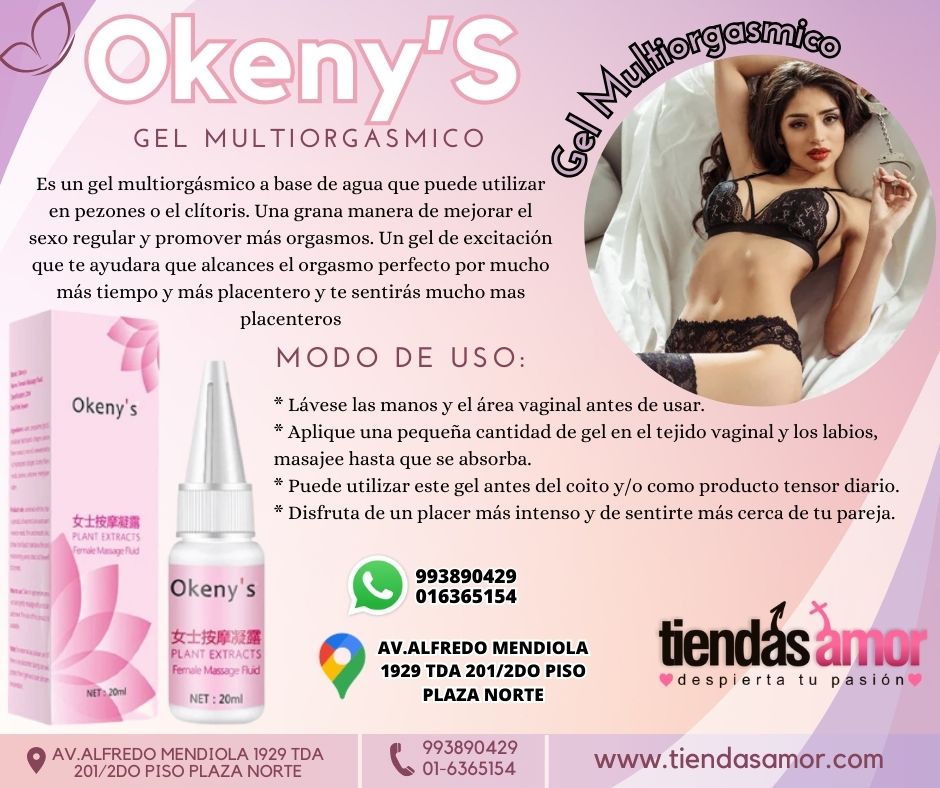 SEXSHOP GEL SEXUAL MULTIORGASMICOS PARA MULTIPLES PLACERES