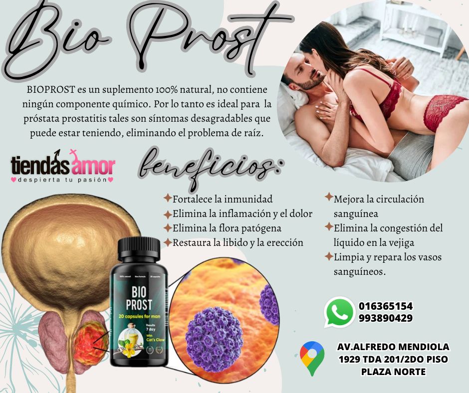 TRATAMIENTO PARA LA PROSTATA CON BIO PROST SIN ARDOR Y DOLOR