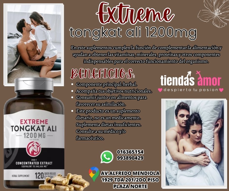 SUPLEMENTO TONGKAT ALI EXTREME POTENCIADOR SEXUAL VIRIL