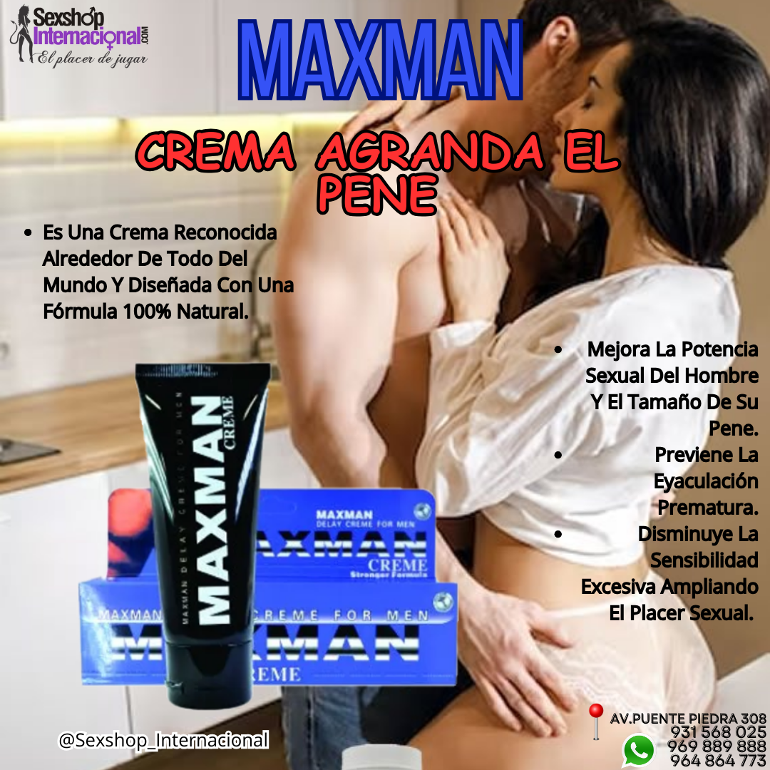 MAXMAN 75000 RETARDANTE SEXUAL DE ACCION RAPIDO SEXSHOP 931568025