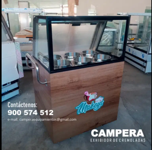 CREMOLADERA EXHIBIDORA CAMPERA PRO