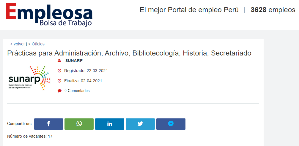 Prácticas para Administración, Archivo, Bibliotecología, Historia, Secretariado