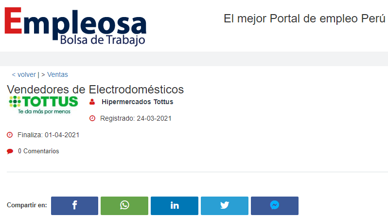 Vendedores de Electrodomésticos