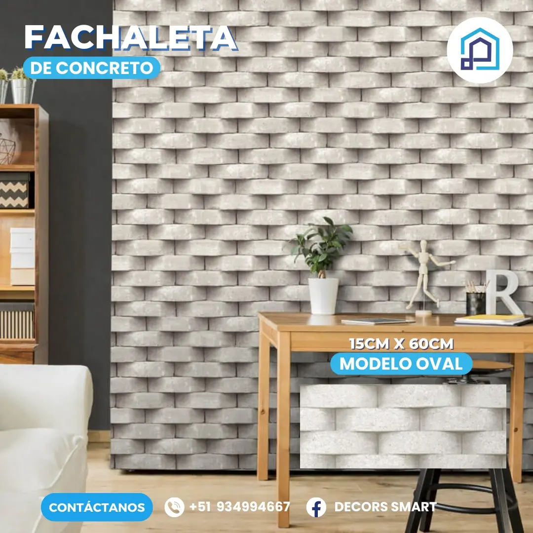 Fachaletas de concreto Fachaletas para exteriores de casa 