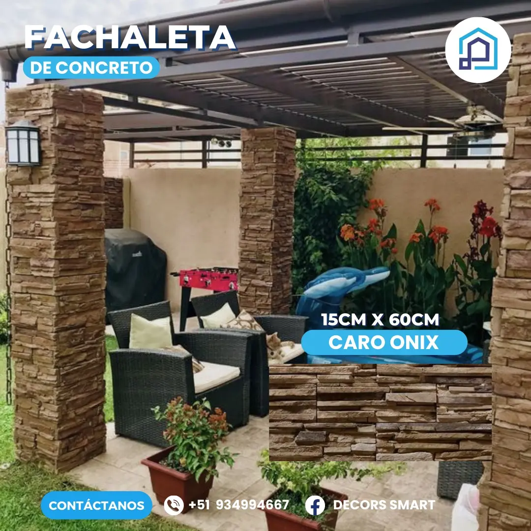 Fachaletas de concreto Fachaletas para exteriores de casa 