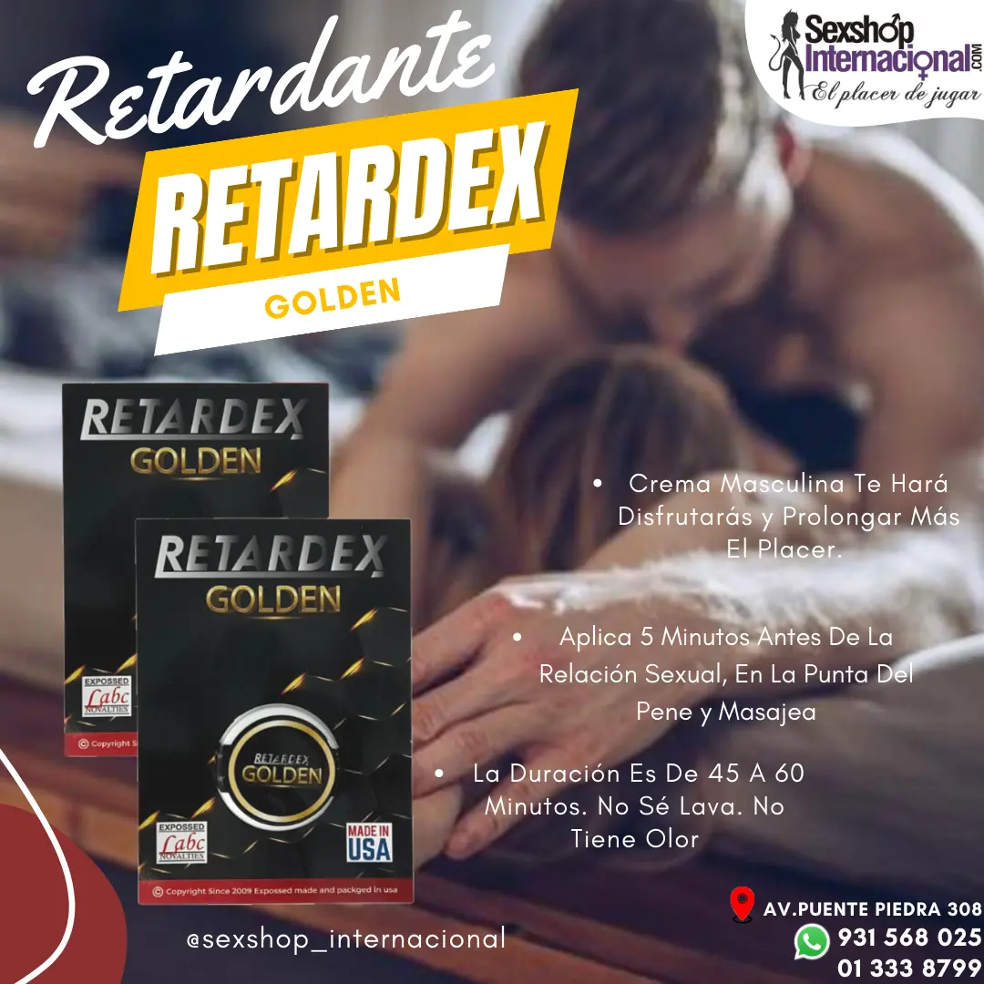 RETARDEX GOLDEN PROLONGADORES SPRAY Y CREMA SEXSHOP 931568025