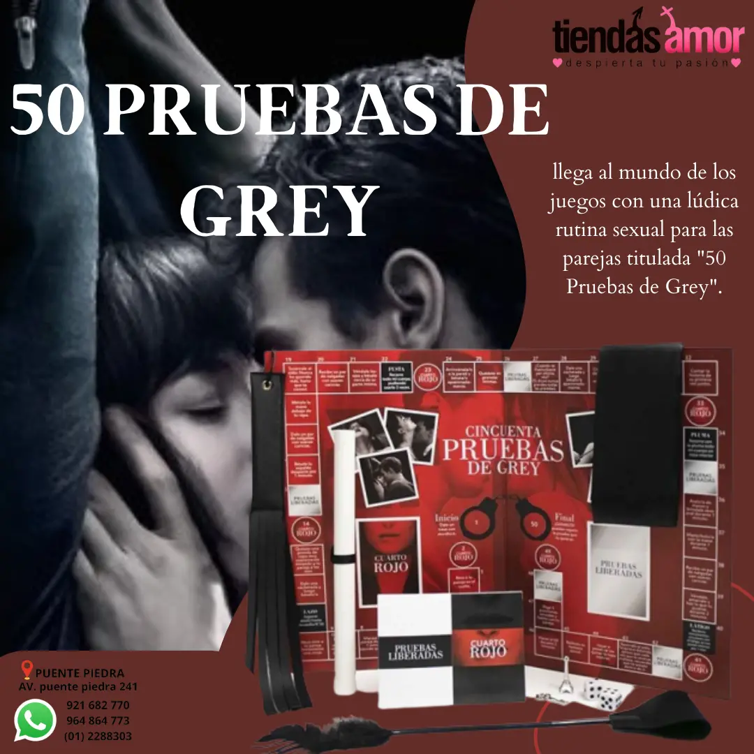 Juego Cincuenta Pruebas De Grey Rojo 