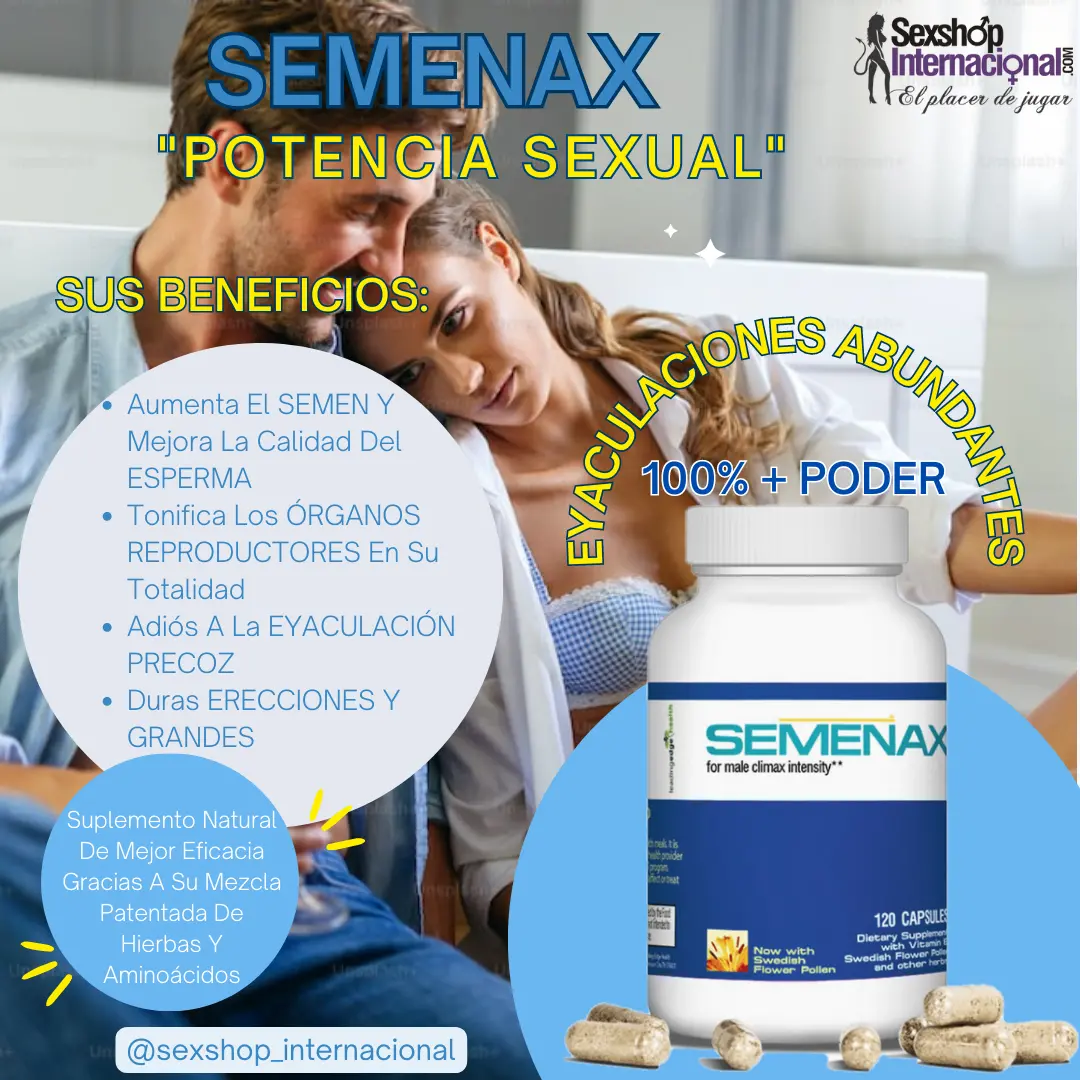 SEMENAX AUMENTA CALIDAD SEMEN TU VIRILIDAD RENDIMIENTO SEXUAL 931568025