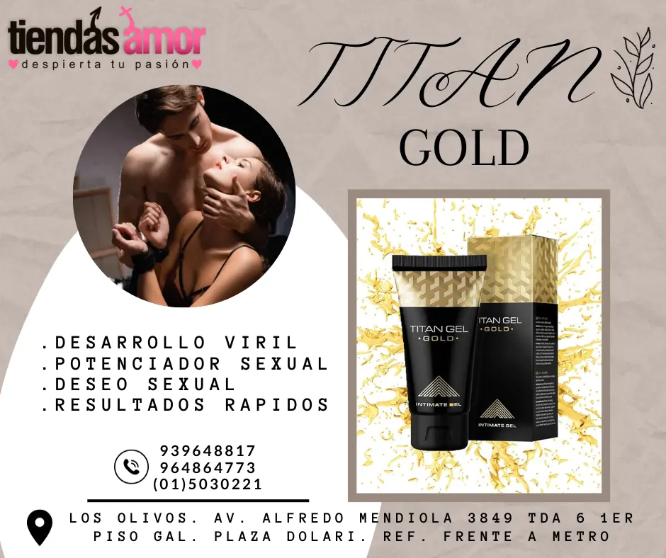 Titan Gel para hombre Aumenta el tamaño del Miembro.