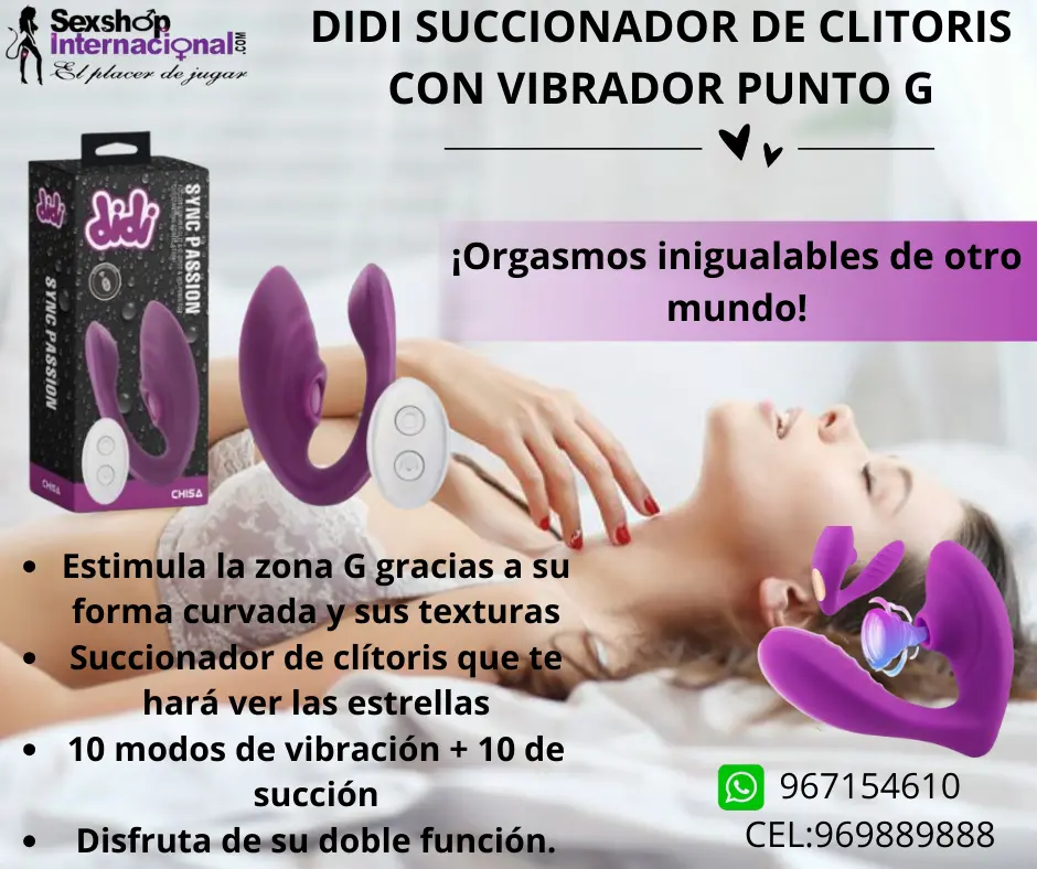 ESCA2 VIBRADOR PUNTO G Y CLITORIS- PUEDES CONTROLARLO DESDE TU CELULAR 