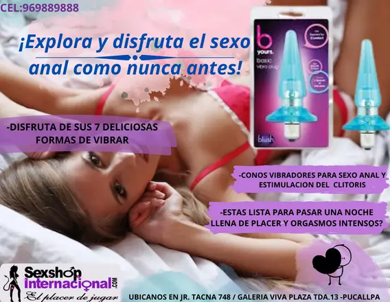 DESCUBRE DELICIOSAS SENSACIONES CON ESTE MARAVILLOSO PLUG ANAL VIBRADOR-DELEITATE CON SUS 7 FORMAS E INTENSIDADES DE VIBRAR