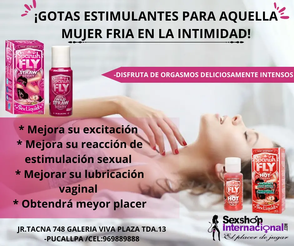 SPANISH GOTAS EXITANTES IDEAL PARA MUJERE FRIJIDAS- DISFRUTA DE UNA NOCHE LLENA DE ORGASMOS