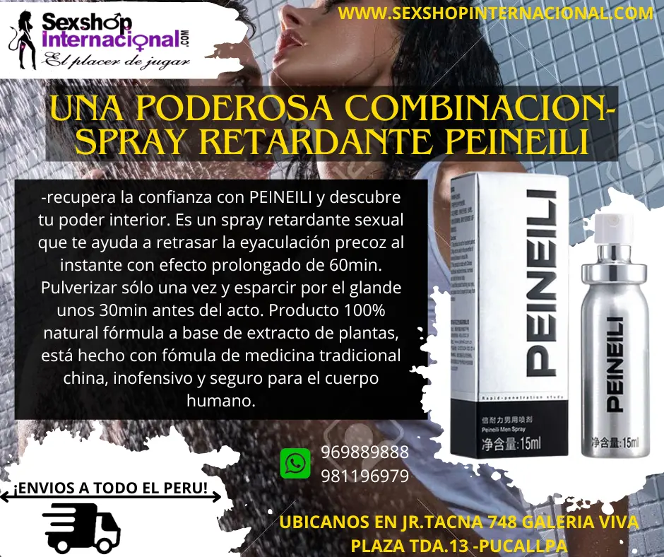  SPRAY RETARDANTE PEINEILI- RECUPERA LA CONFIANZA EN TI-DILE ADIOS A LA EYACULACION PRECOZ