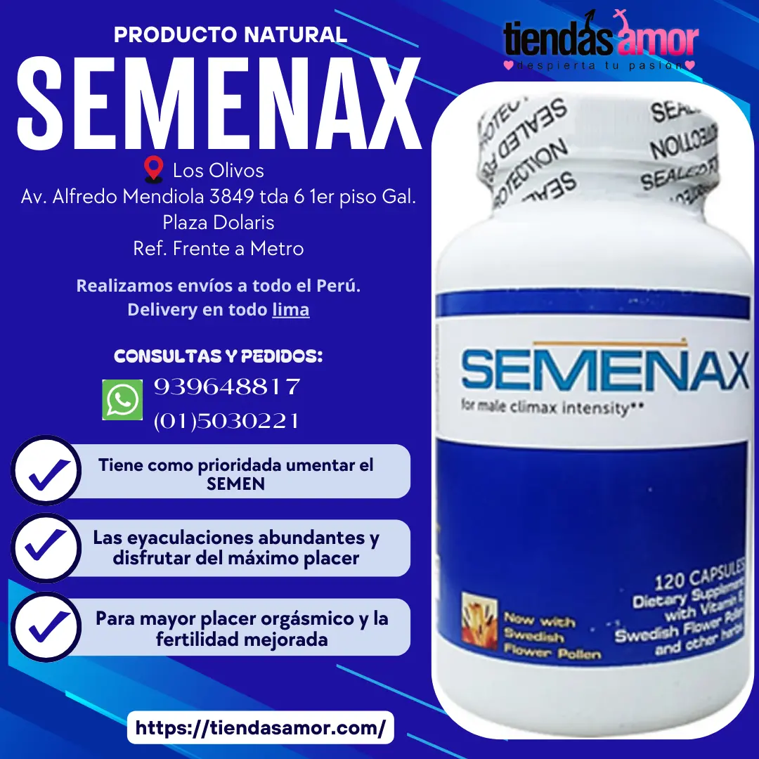 Semenax Suplemento Natural para el aumento del semen - IZAGUIRRE