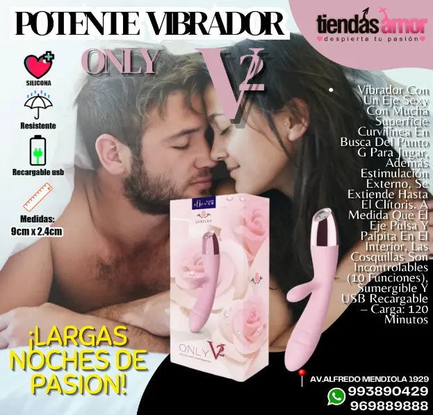 V2 VIBRADOR RECARGABLE PUNTO G CLITORIS SEXSHOP 993890429