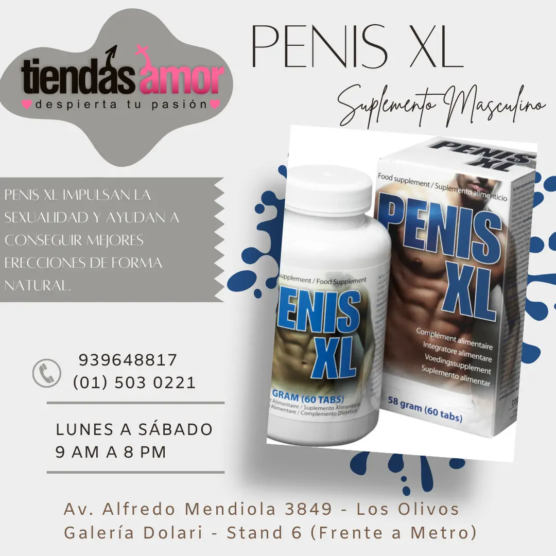 PENIS XL POTENCIADOR NATURAL DESARROLLO VIRIL - IZAGUIRRE PERU