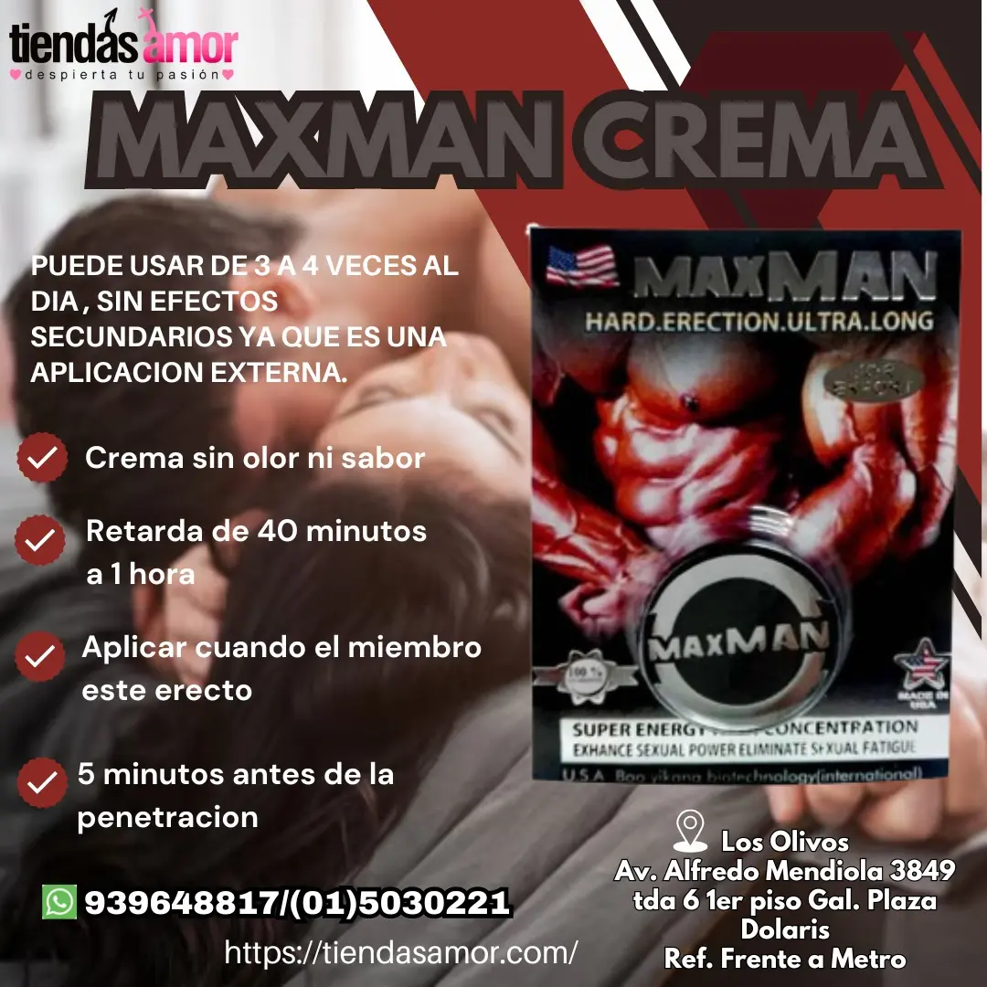 MAXMAN CREMA Endure como Roca - GAL PLAZA DOLARIS - LOS OLIVOS 