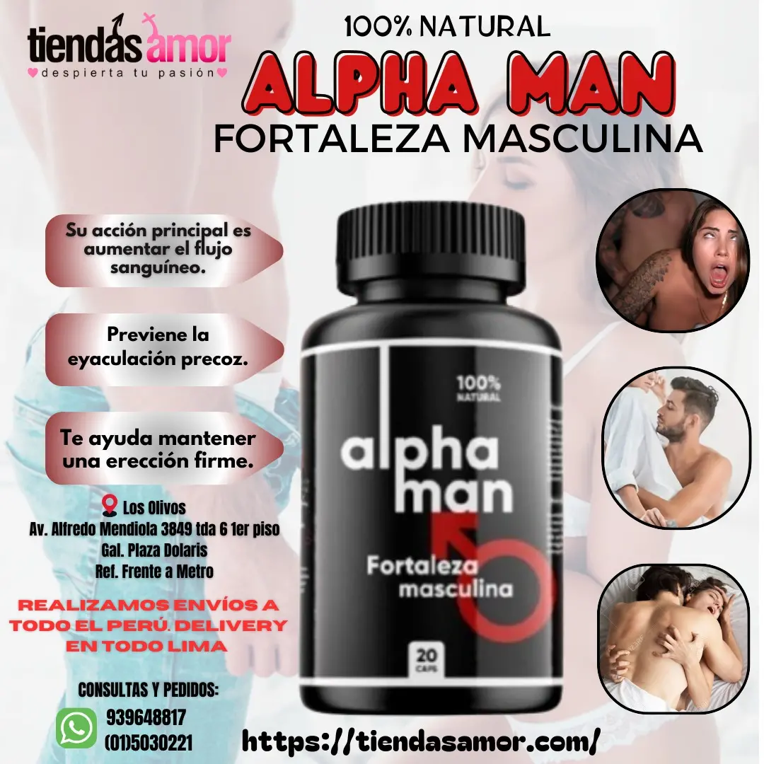 Alphaman Potenciador 100 Natural Efectivo ALFREDO MENDIOLA 3849