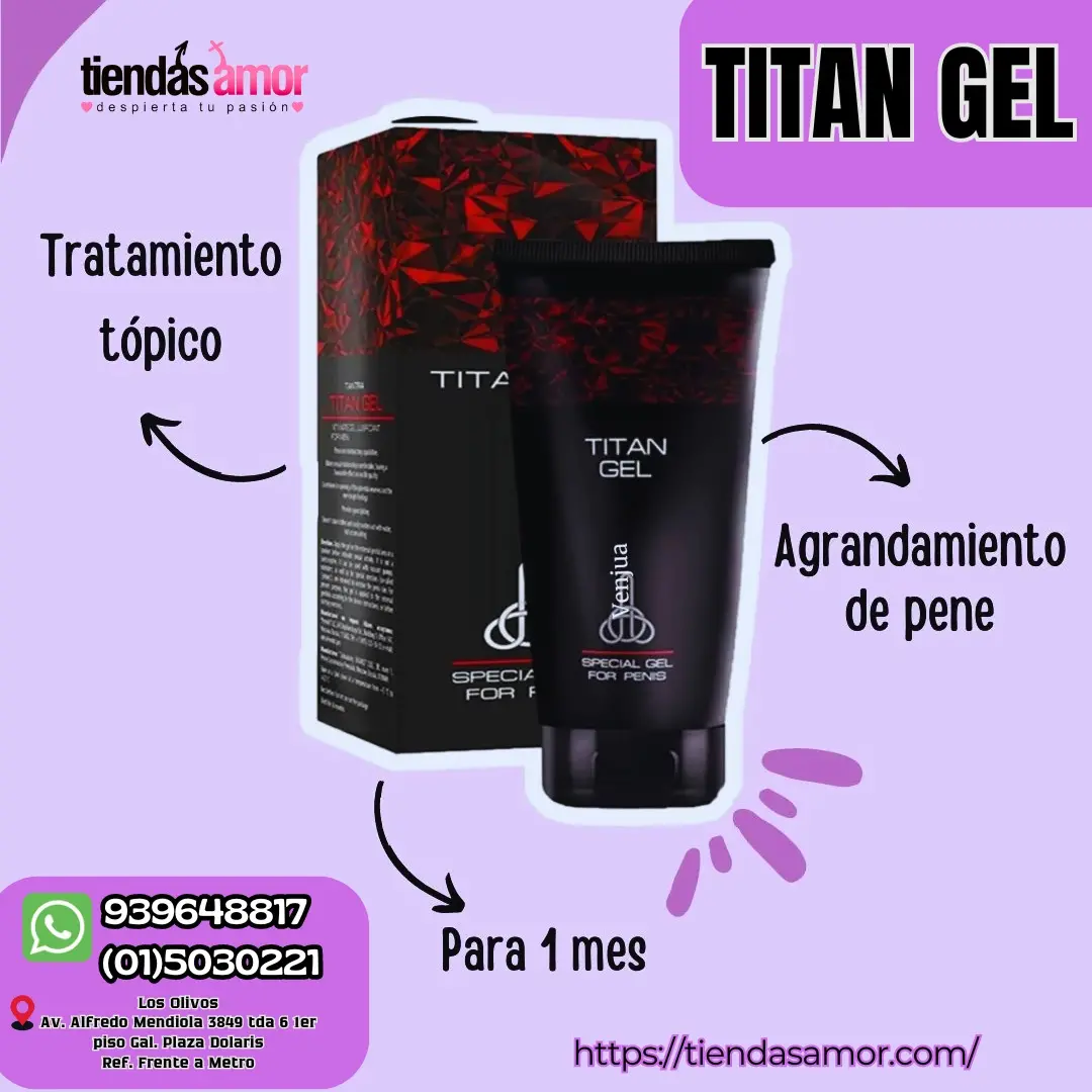 Titan Gel brinda comodidad durante las relaciones sexuales -LIMA