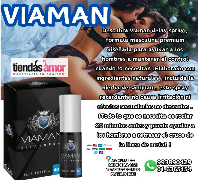 PODER SEXUAL Y RETARDANTE CON VIAMAN SEXSHOP LOSOLIVOS 993890429