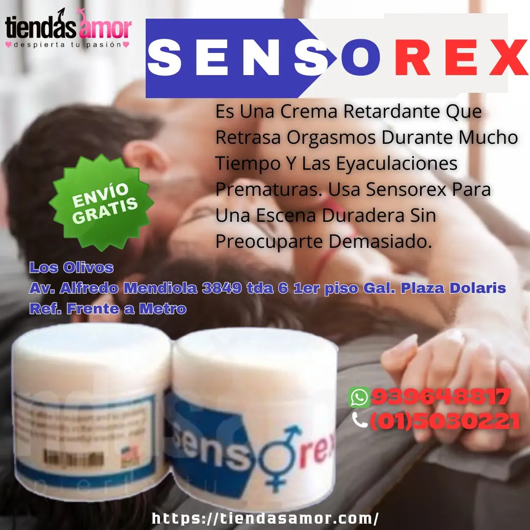 RETARDANTE SENSOREX EN CREMA PARA LA EYACULACION - IZAGUIRRE