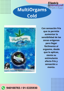 Crema Multiorgasmo Cold Para Mujeres Frías 