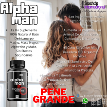 ALPHAMAN-GRAN POTENCIA-PENE GRANDE-COITO Y TESTOSTERONA ORIGINAL INFO 931568025