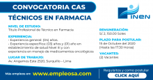 CAS N° 241: TÉCNICOS EN FARMACIA Vacantes: 2