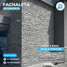 Fachaletas de concreto Fachaletas para exteriores de casa 
