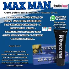 Crema Potenciadora Retardante Maxman 60 ml.